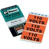 Panduit Voltage Marker Book, Vinyl, '220 VOLTS',  PCVB-220Y